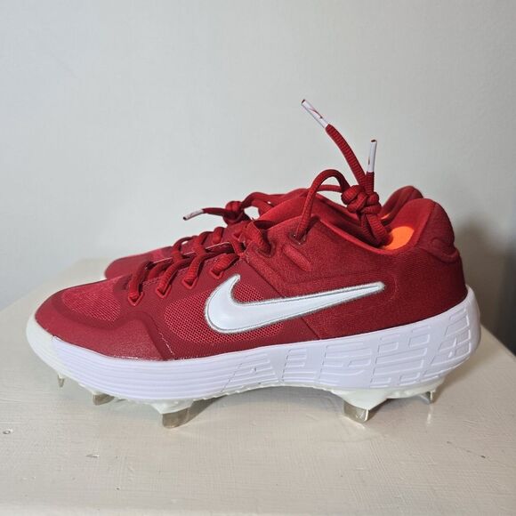 New Nike Alpha Huarache Elite 2 Low Red White Baseball Cleats Sz‎ 5.5 AJ6873 601 - Picture 3 of 9